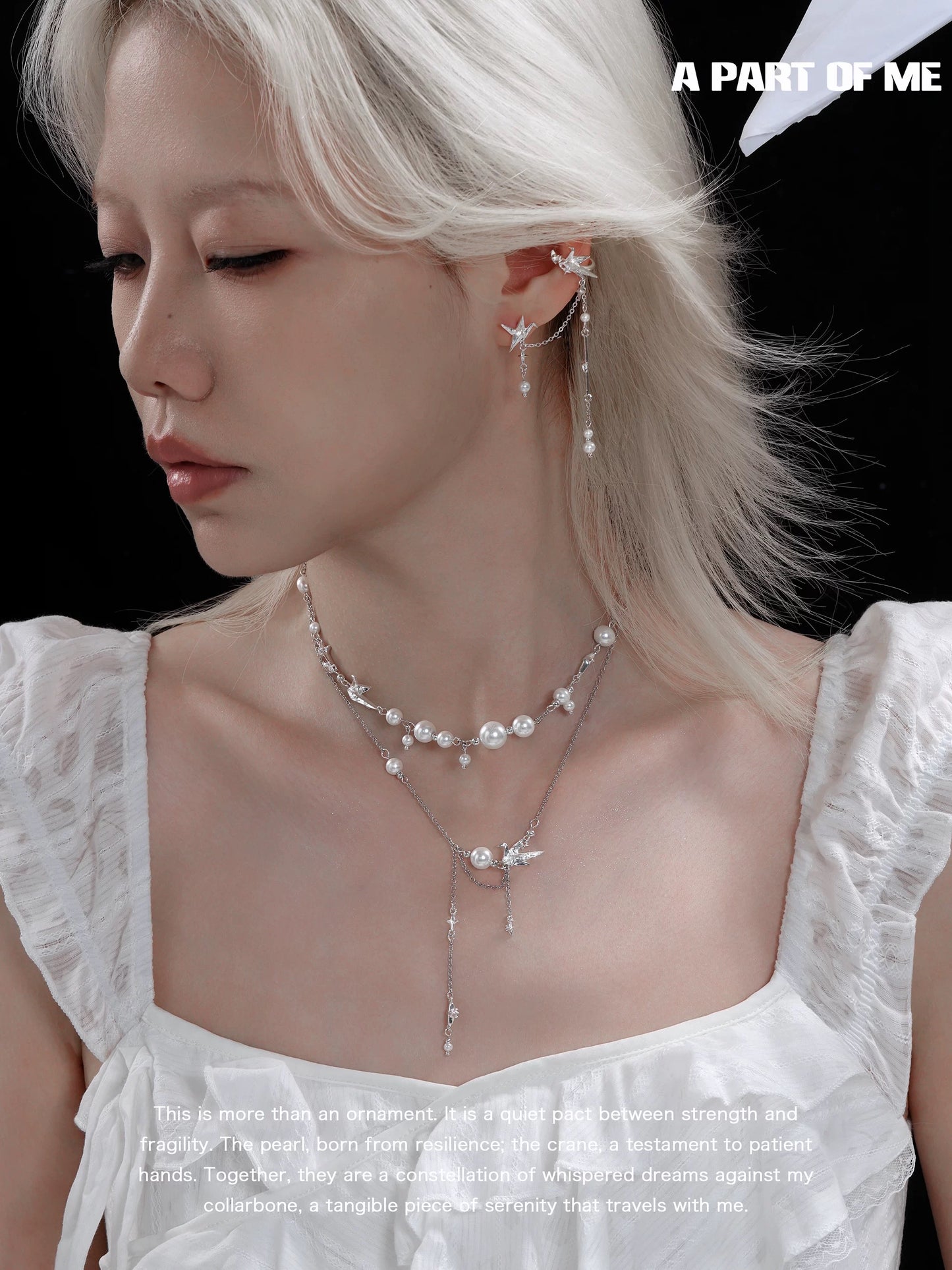 Corigami Era 18K Platinum Plating Paper Crane Earrings