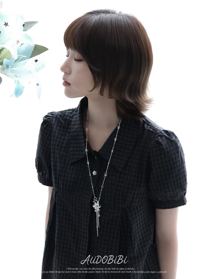 Dreamcore Lily 18K Platinum Plating Star Necklace