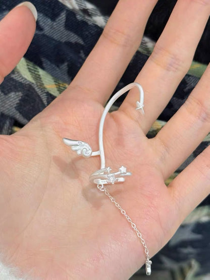 Angel Dream 18K Platinum Plating Angel Wings Ear Wraps