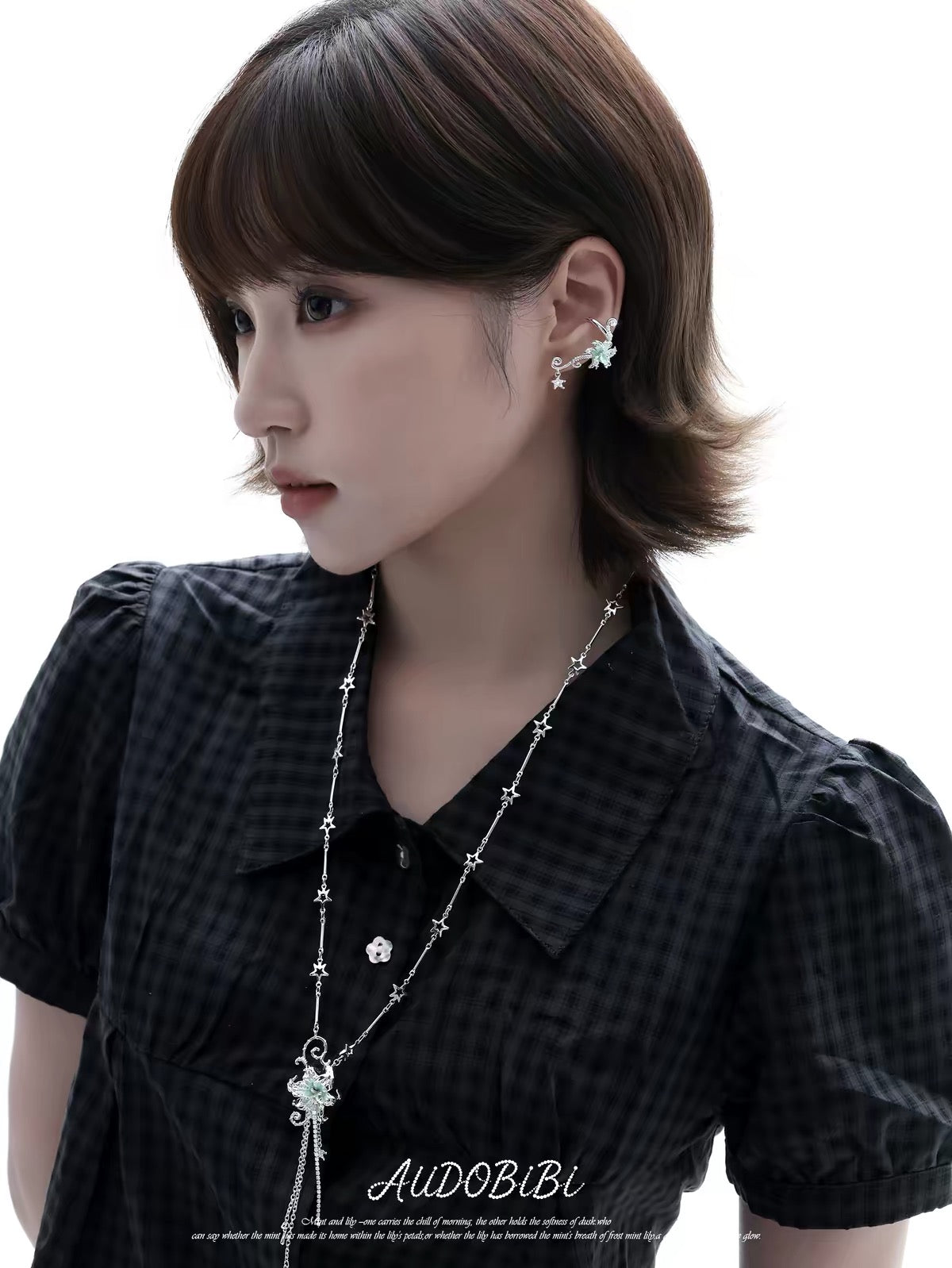 Dreamcore Lily 18K Platinum Plating Star Necklace