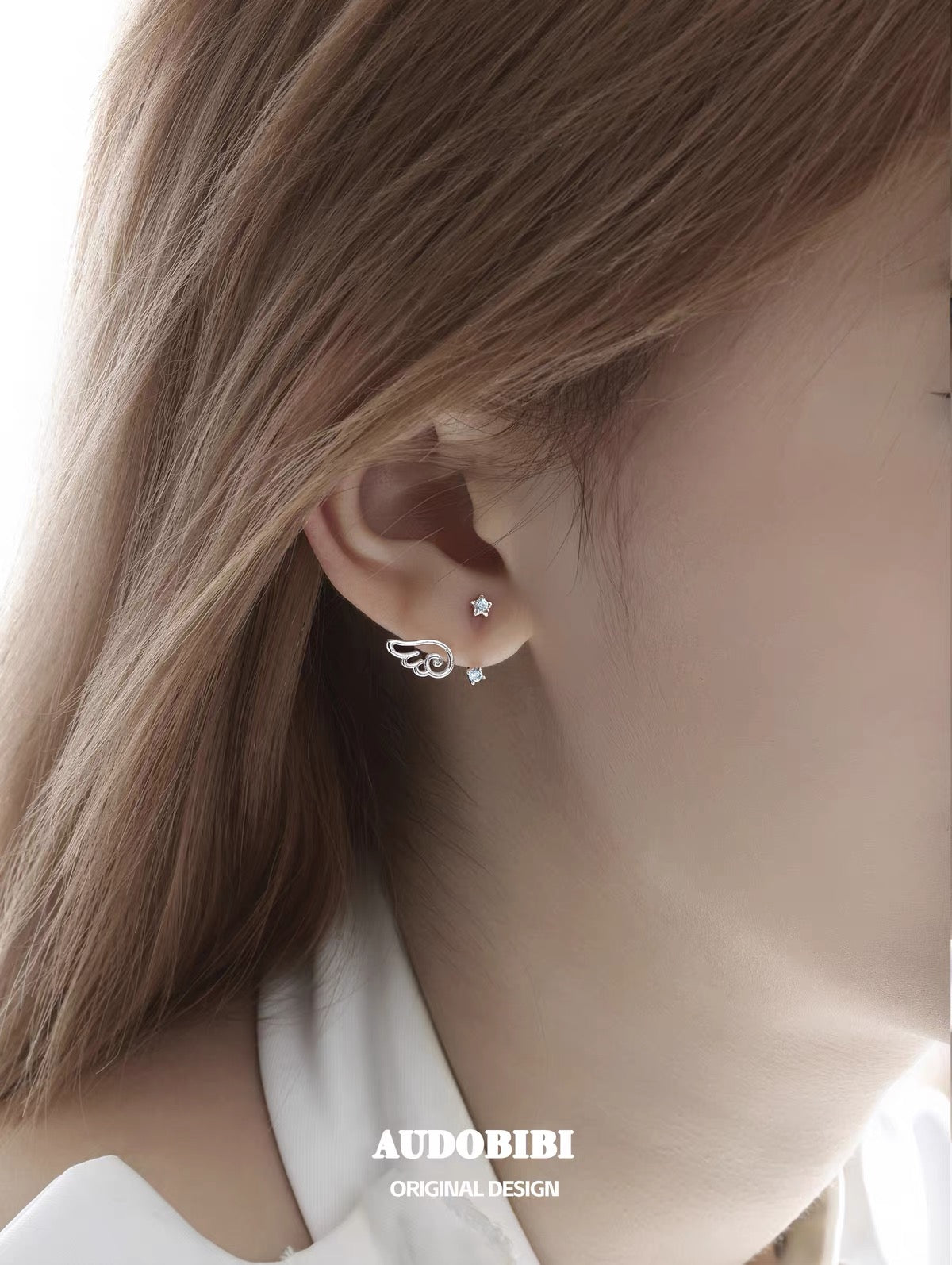 Angel Dream 18K Platinum Plating Mini Detachable Earrings