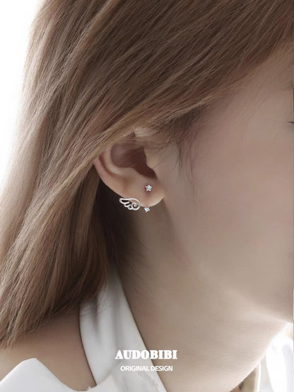 Angel Dream 18K Platinum Plating Mini Detachable Earrings