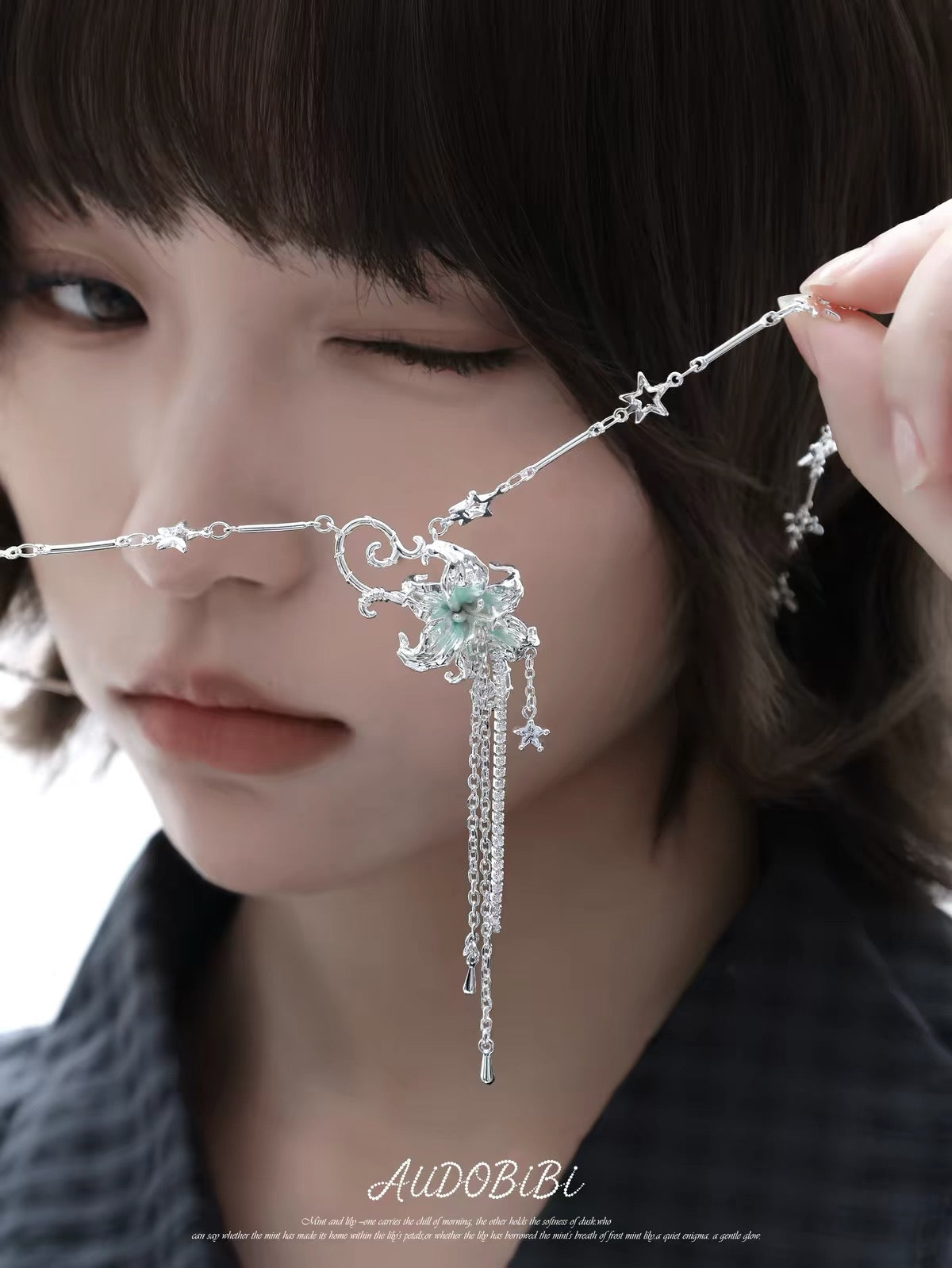 Dreamcore Lily 18K Platinum Plating Star Necklace