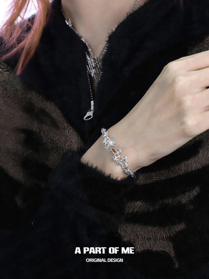 Butterfly Cage 18K Platinum Plating Bangle