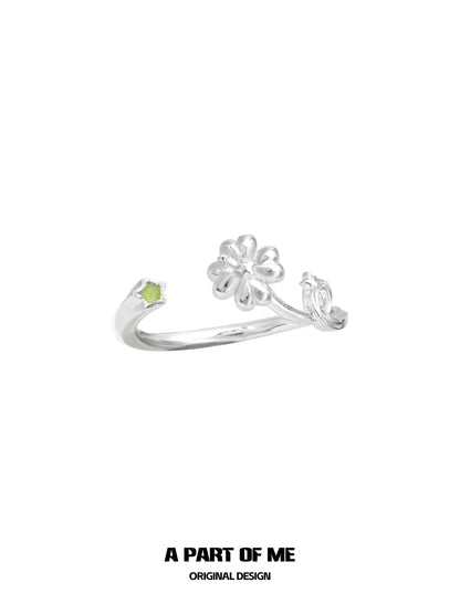 Celestial Clover S925 Sterling Silver Star Trail Ring