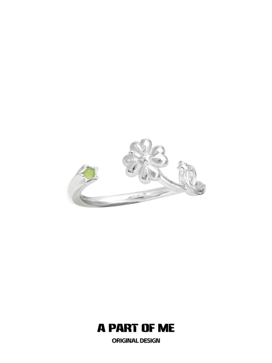 Celestial Clover S925 Sterling Silver Star Trail Ring