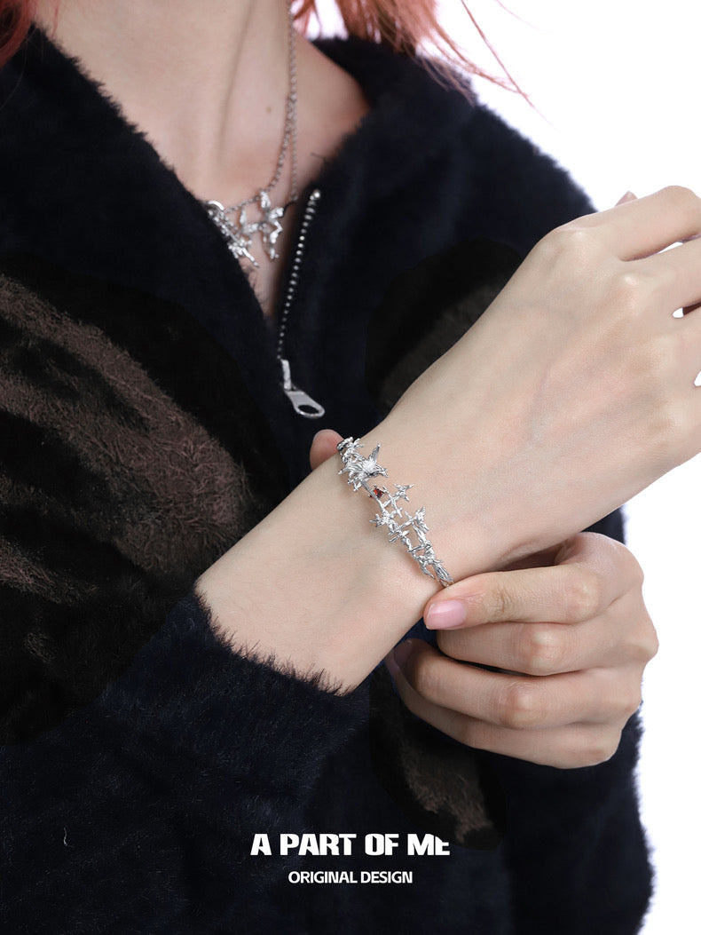 Butterfly Cage 18K Platinum Plating Bangle