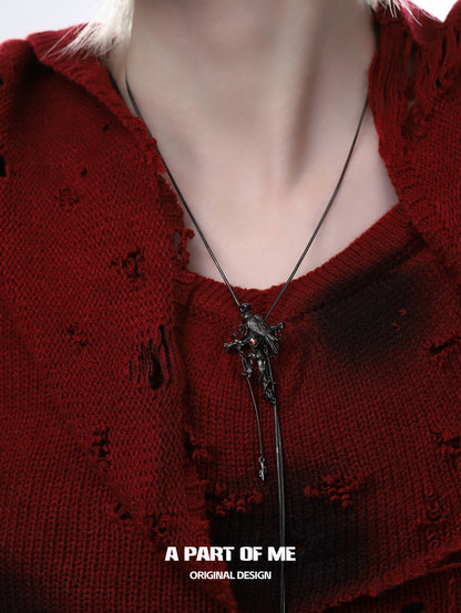 Crow Collection (Sylus's Version) Platinum Plated Lariat Necklace