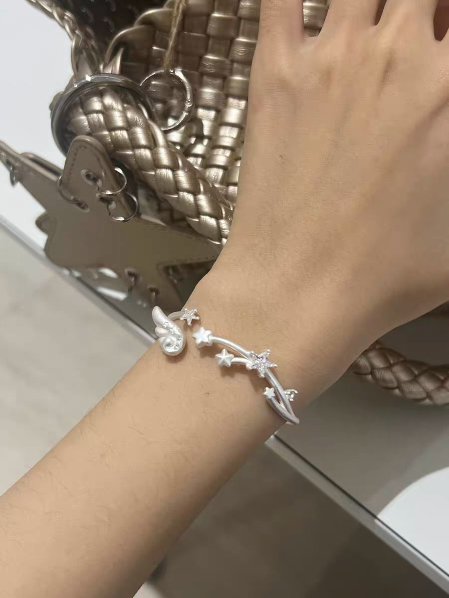 Angel Dream 18K Platinum Plating Angel Wings Bangle