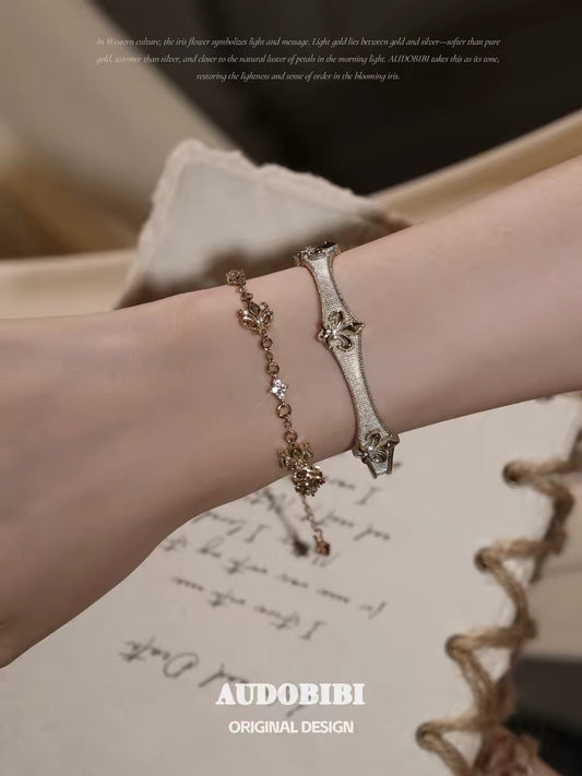 Champagne Gold Iris Gold-plating Bracelet & Bangle