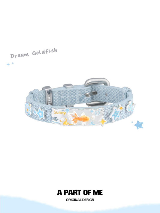 Dreamcore Goldfish 18K Platinum Plating Leather Belt Bracelet