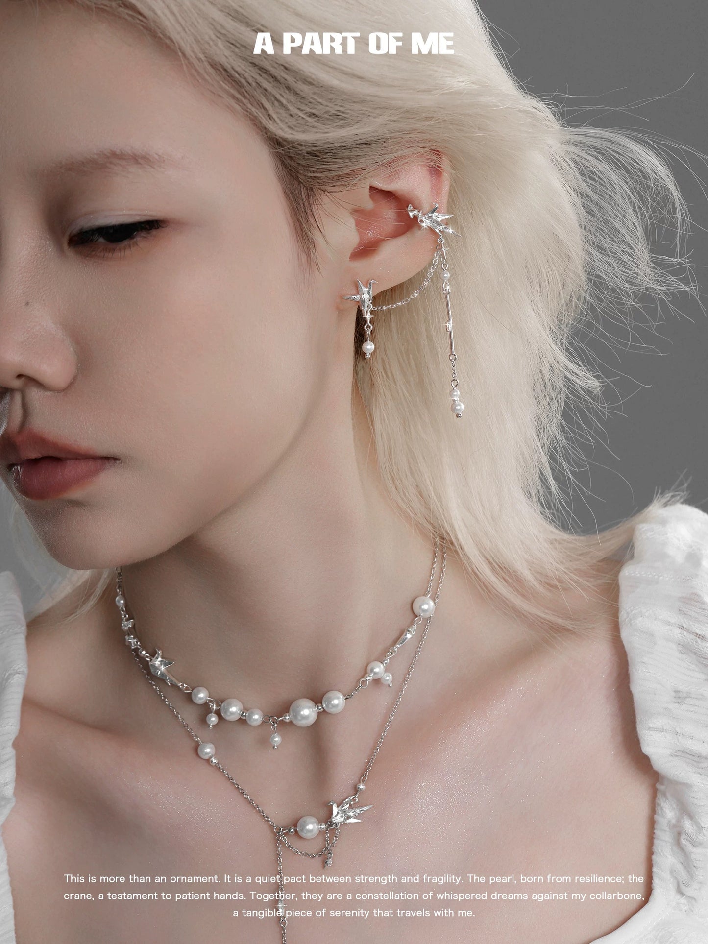 Corigami Era 18K Platinum Plating Paper Crane Earrings