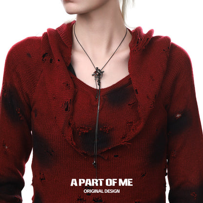 Crow Collection (Sylus's Version) Platinum Plated Lariat Necklace