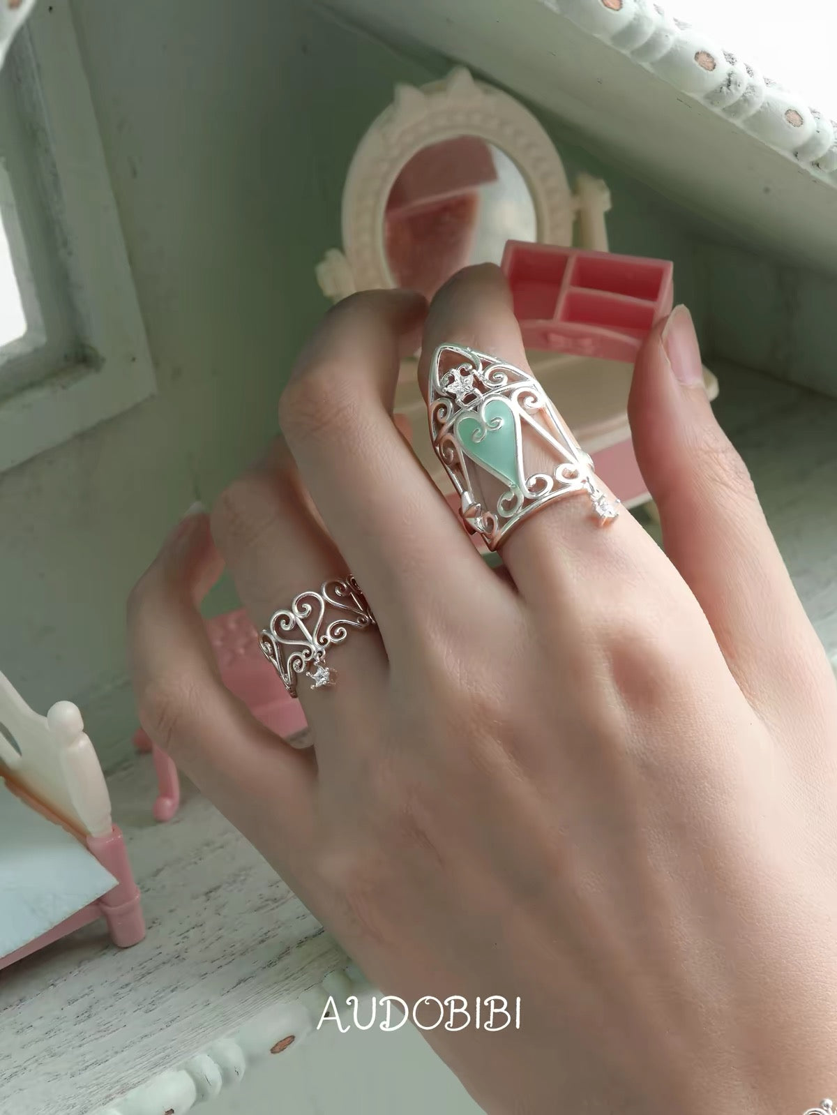 The Hidden Gate S925 Sterling Silver Vines Ring
