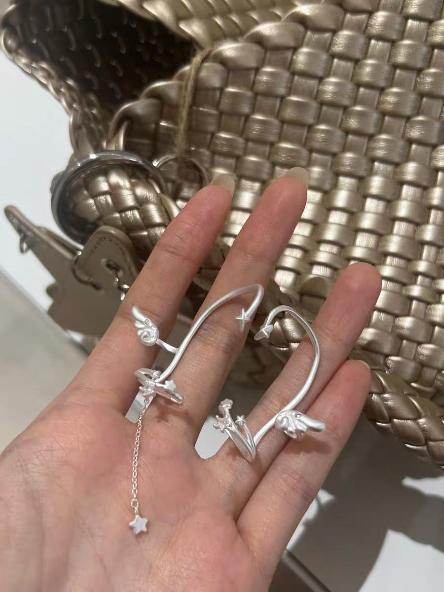 Angel Dream 18K Platinum Plating Angel Wings Ear Wraps