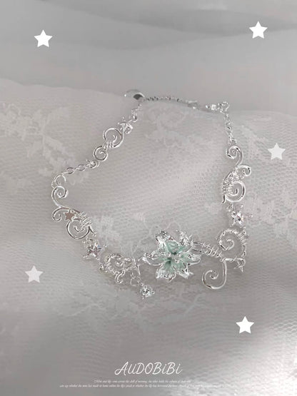 Dreamcore Lily 18K Platinum Plating Fairycore Slider Bracelet