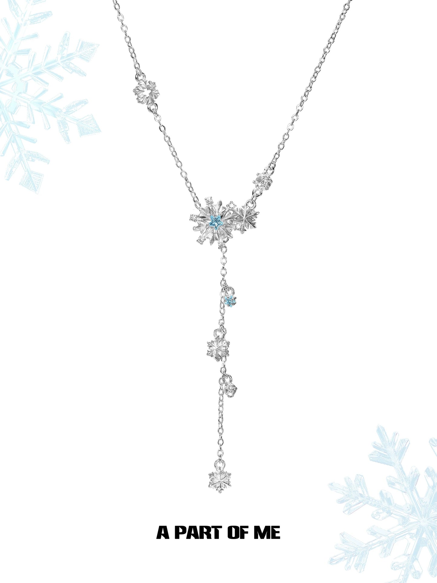 Snowflakes 18K Platinum Plating Snow Necklace