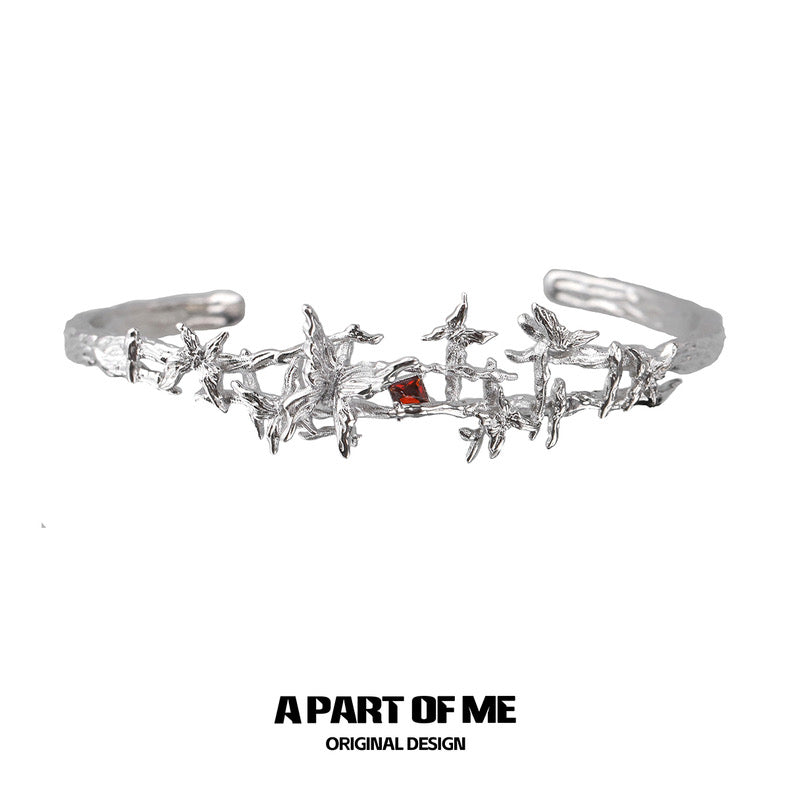 Butterfly Cage 18K Platinum Plating Bangle