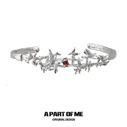 Butterfly Cage 18K Platinum Plating Bangle