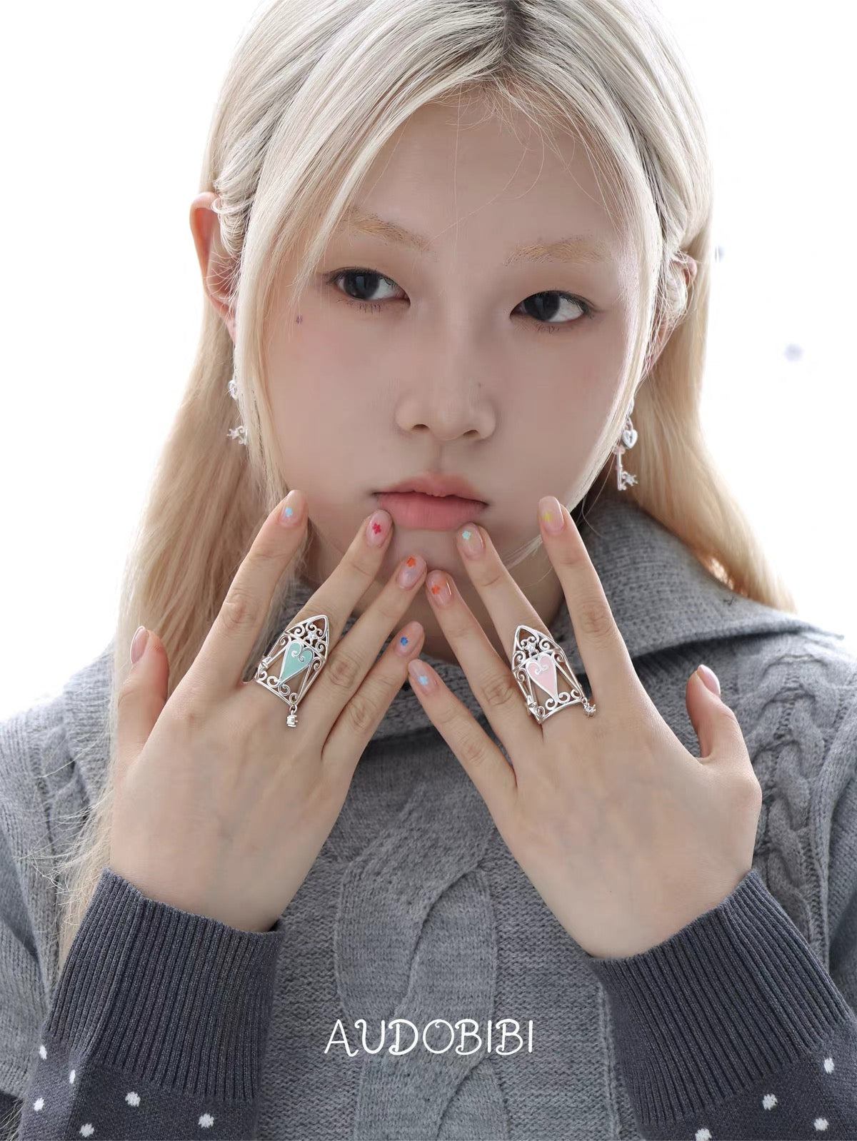 The Hidden Gate 18K Platinum Plating Secret Garden Ring