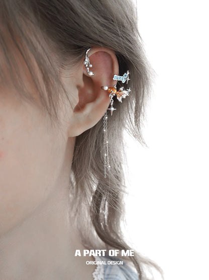 Dreamcore Goldfish 18K Platinum Plating Pearl Bubble Ear Wraps