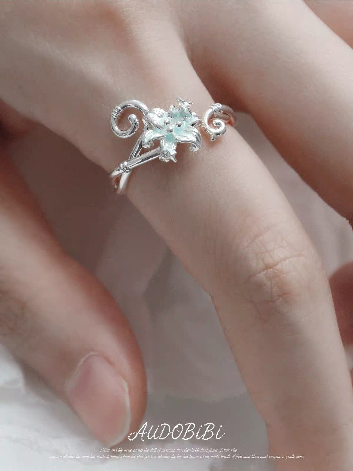 Dreamcore Lily S925 Sterling Silver Vine Ring
