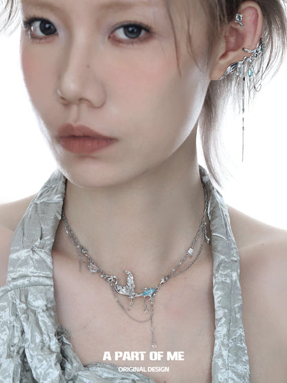 Mermaid Tale 18K Platinum Plating Necklace