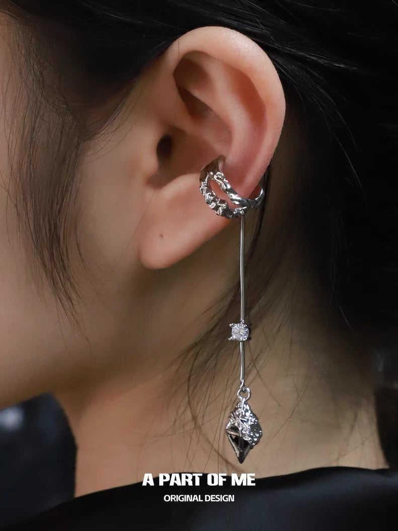 Dark Matter 18K Platinum Plating Ear Cuffs