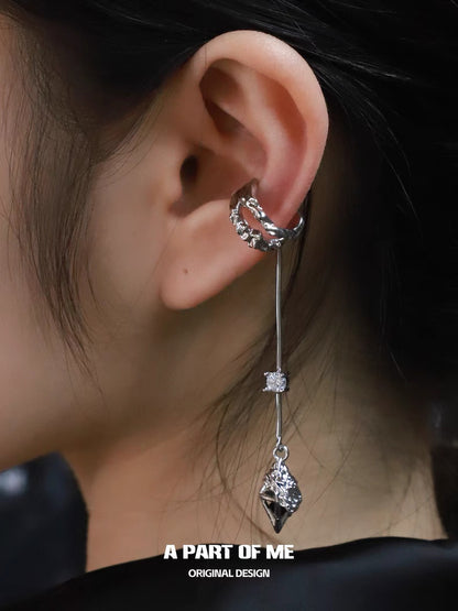 Dark Matter 18K Platinum Plating Ear Cuffs