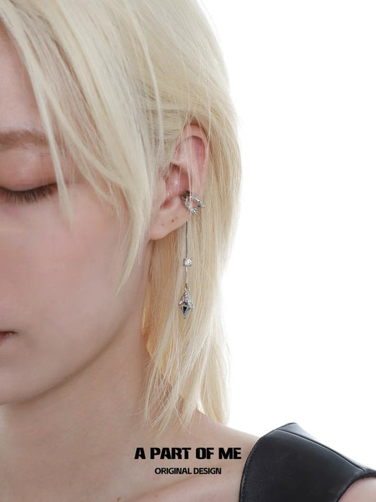 Dark Matter 18K Platinum Plating Ear Cuffs