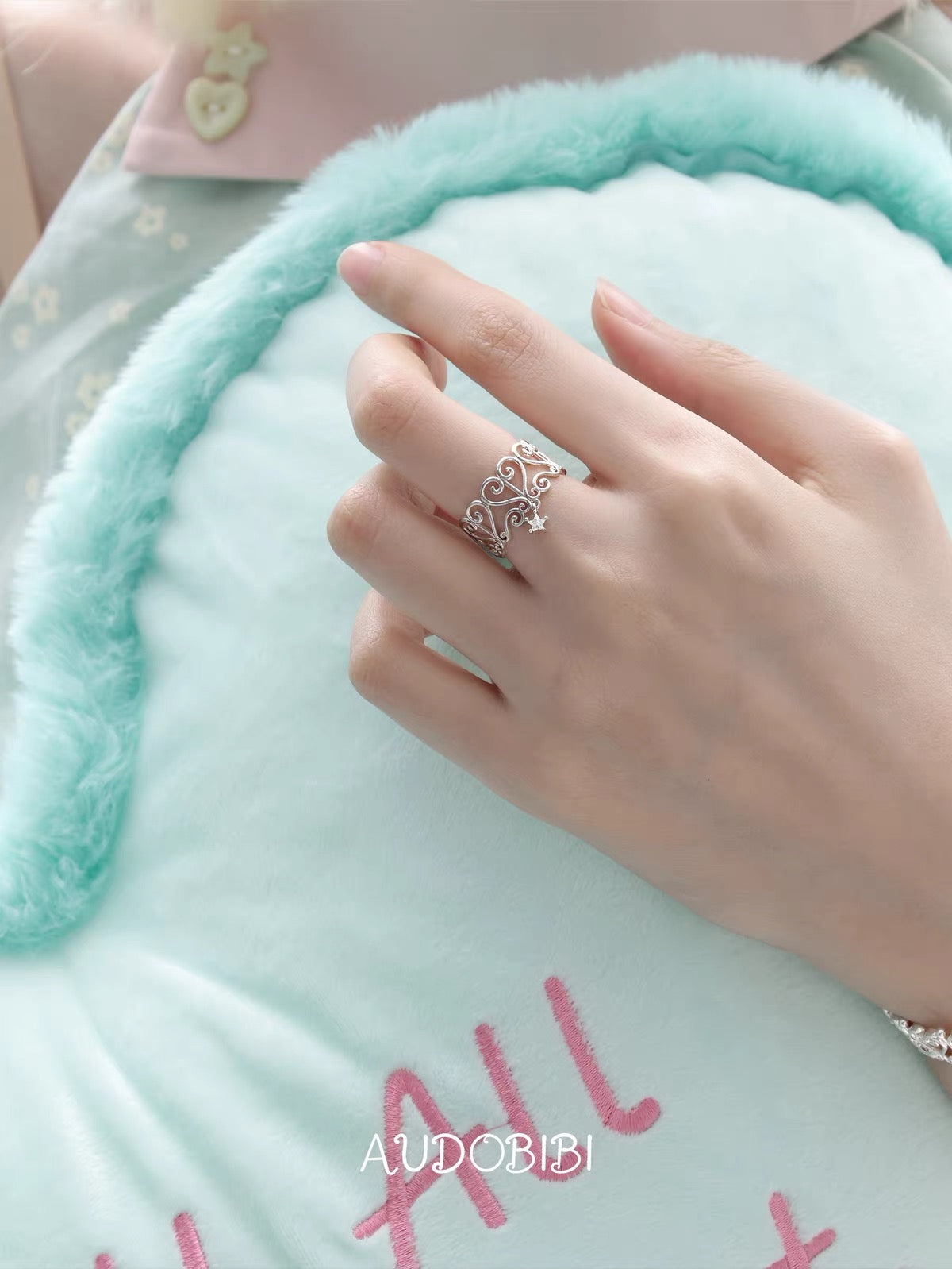 The Hidden Gate S925 Sterling Silver Vines Ring