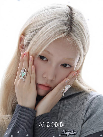 The Hidden Gate 18K Platinum Plating Secret Garden Ring
