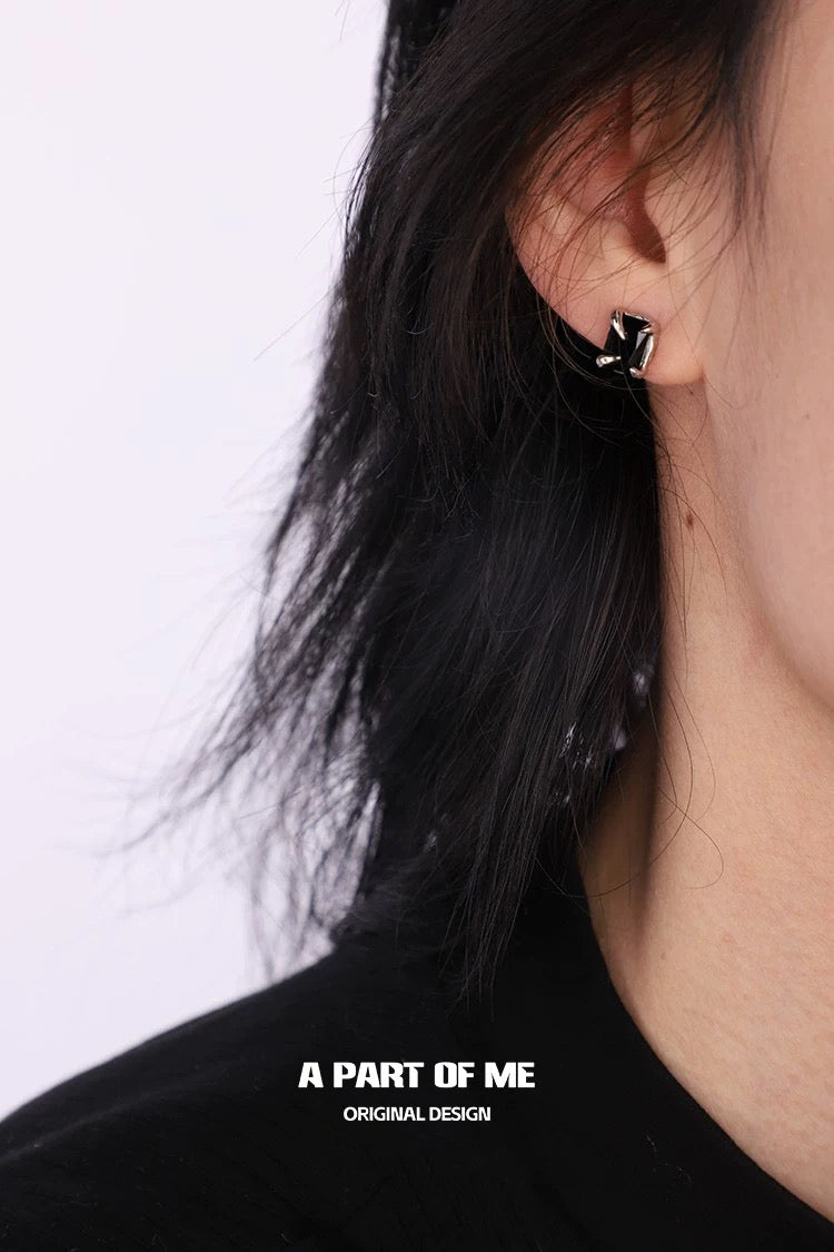 Touch S925 Sterling Silver Unisex Zircon Stud Earrings