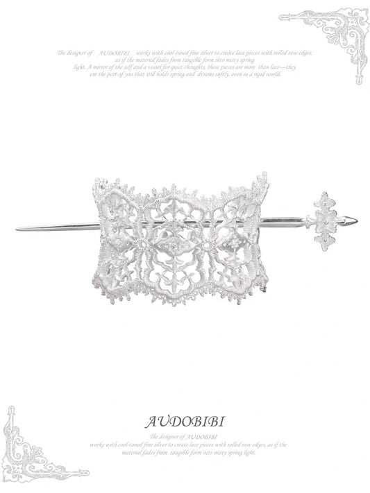 Dreaming In Lace Platinum Plating Hair Holder & Hair Pin