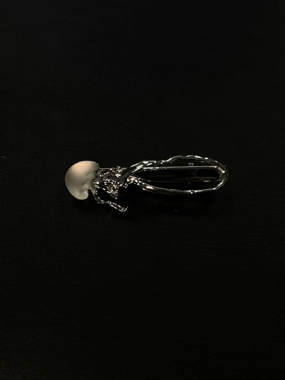 Jellyfish Bloom 18K Platinum Plating Hair Clips