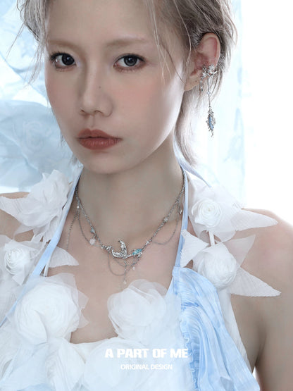 Mermaid Tale 18K Platinum Plating Necklace