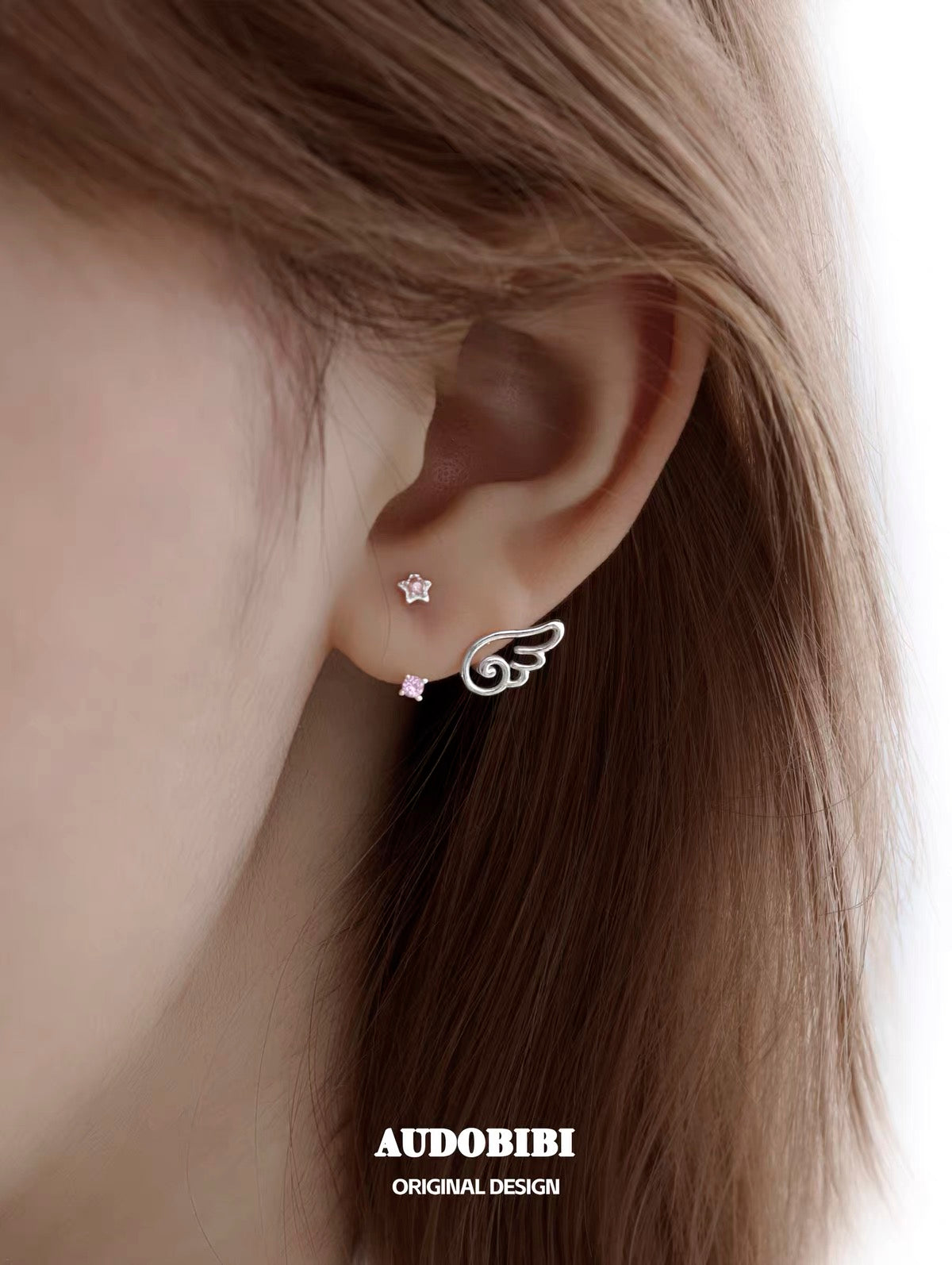 Angel Dream 18K Platinum Plating Mini Detachable Earrings