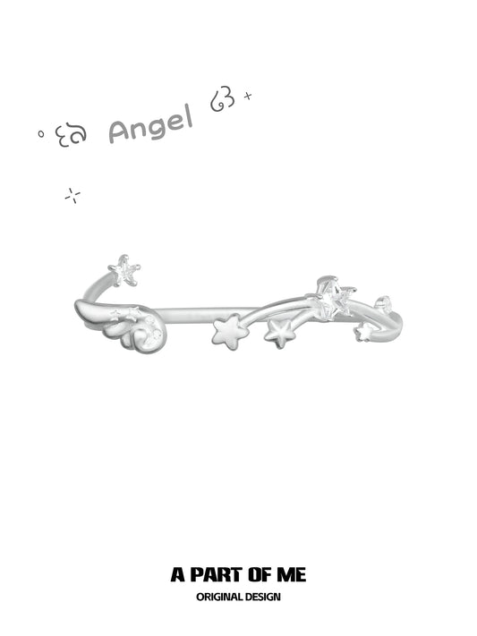 Angel Dream 18K Platinum Plating Angel Wings Bangle