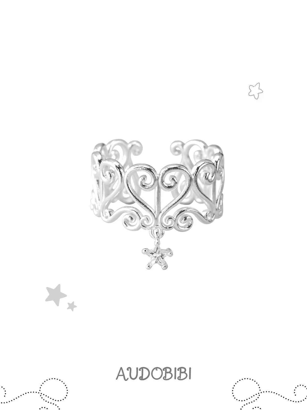 The Hidden Gate S925 Sterling Silver Vines Ring