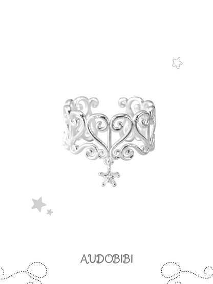 The Hidden Gate S925 Sterling Silver Vines Ring