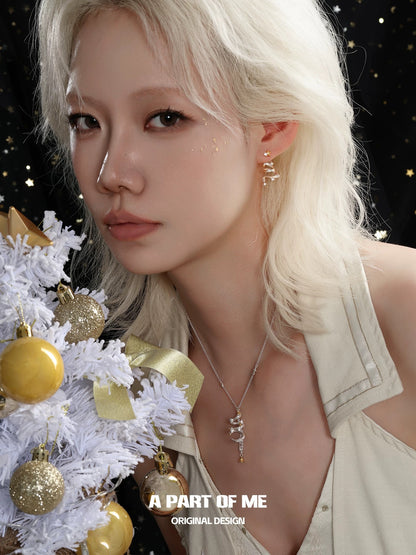 Christmas Tree 18K Platinum Plating Necklace