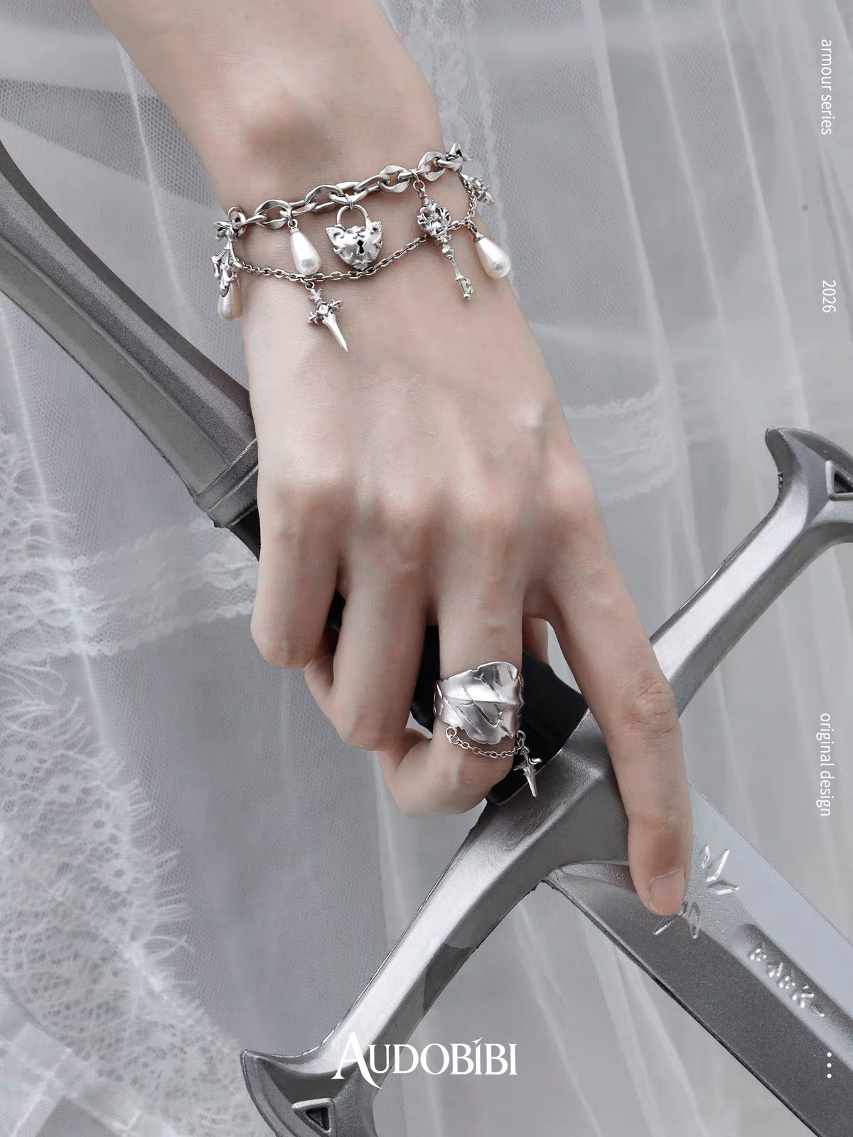 The Knight 18K Platinum Plating Armor Joint Rings
