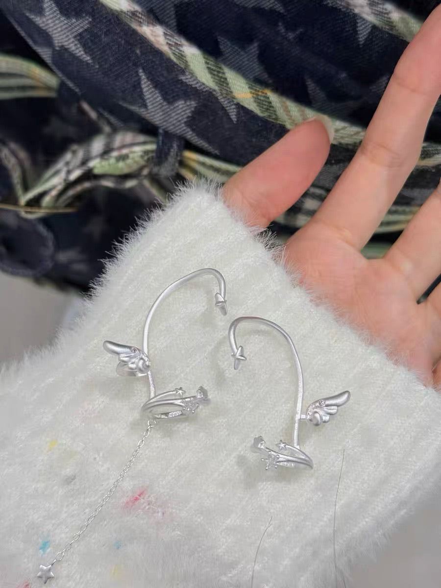 Angel Dream 18K Platinum Plating Angel Wings Ear Wraps