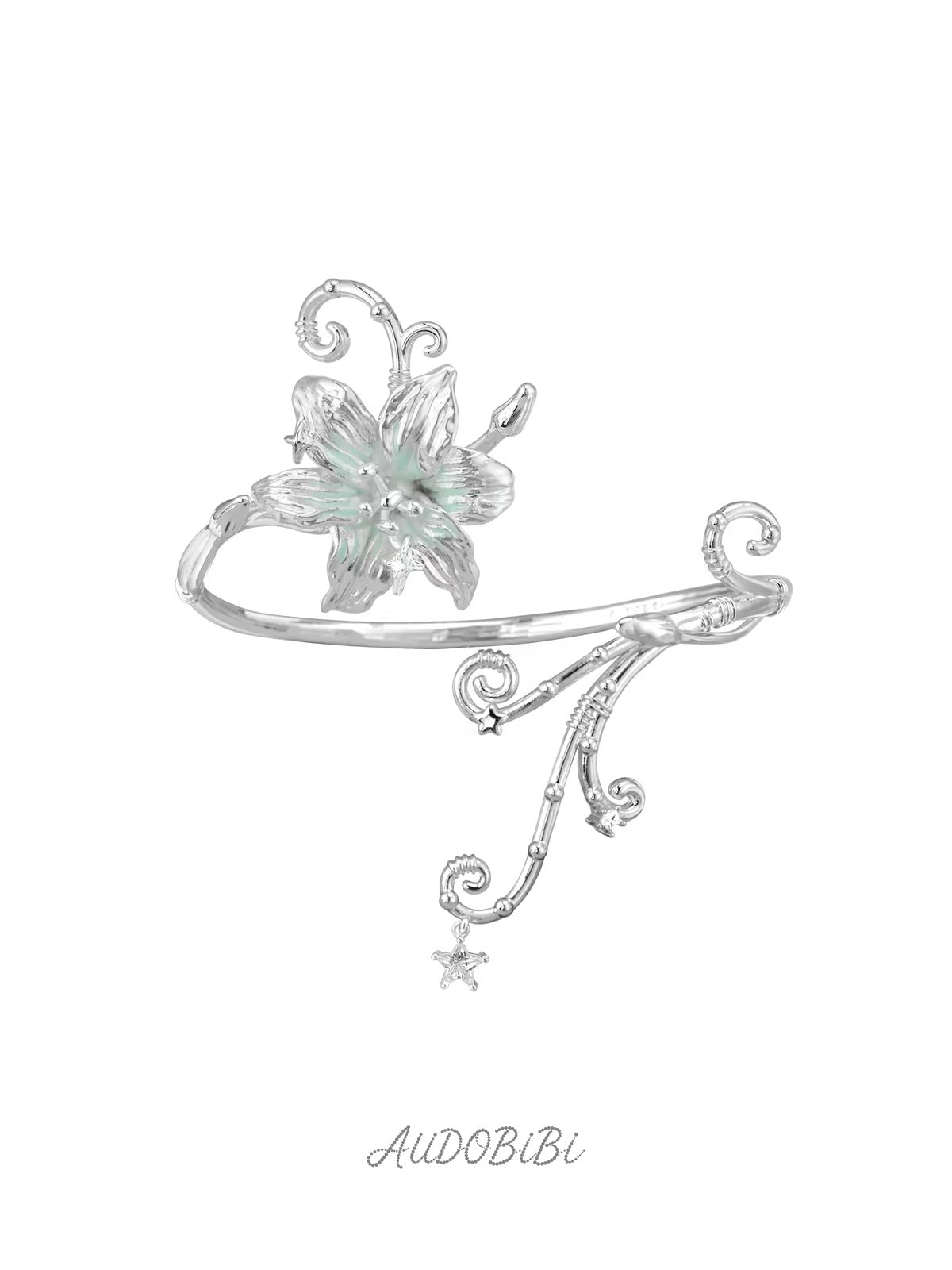 Dreamcore Lily Series 18K Platinum Plating Fluorite Arm Cuff/Arm Band