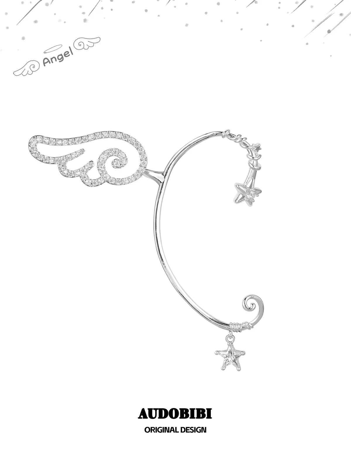 Judgement Angel 18K Platinum Plating Ear Climbers