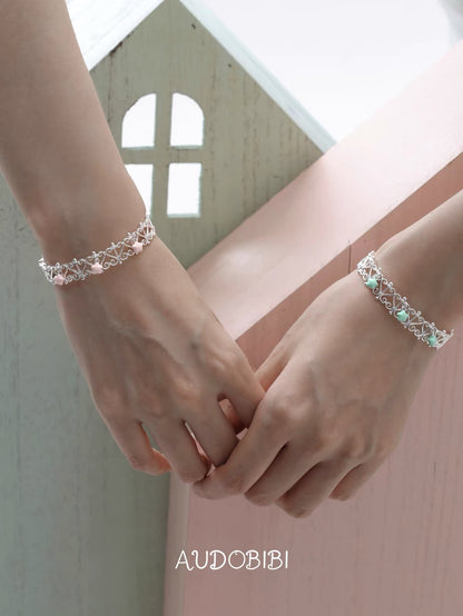 The Hidden Gate 18K Platinum Plating Vines Bangle