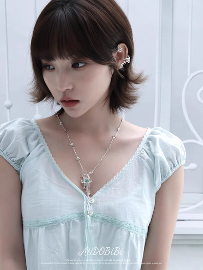 Dreamcore Lily 18K Platinum Plating Star Necklace
