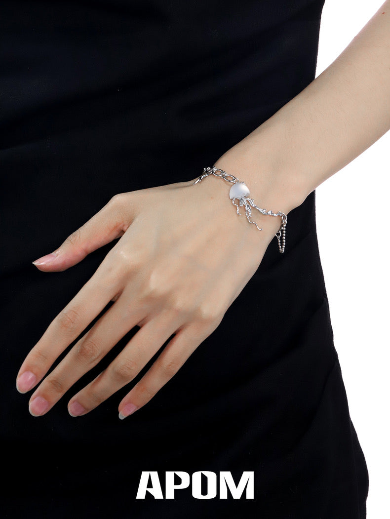 Jellyfish Bloom 18K Platinum Plating Bracelet