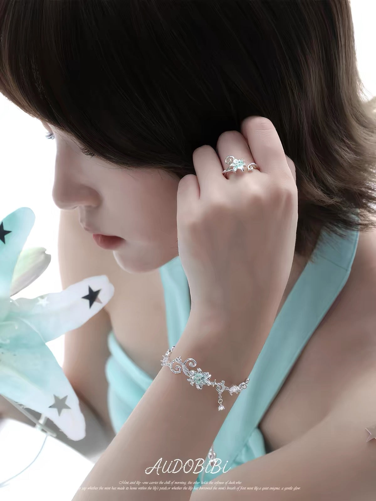 Dreamcore Lily S925 Sterling Silver Vine Ring