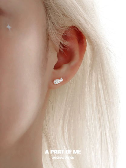 Angel Dream S925 Sterling Silver Mini Angel Wings Stud Earrings